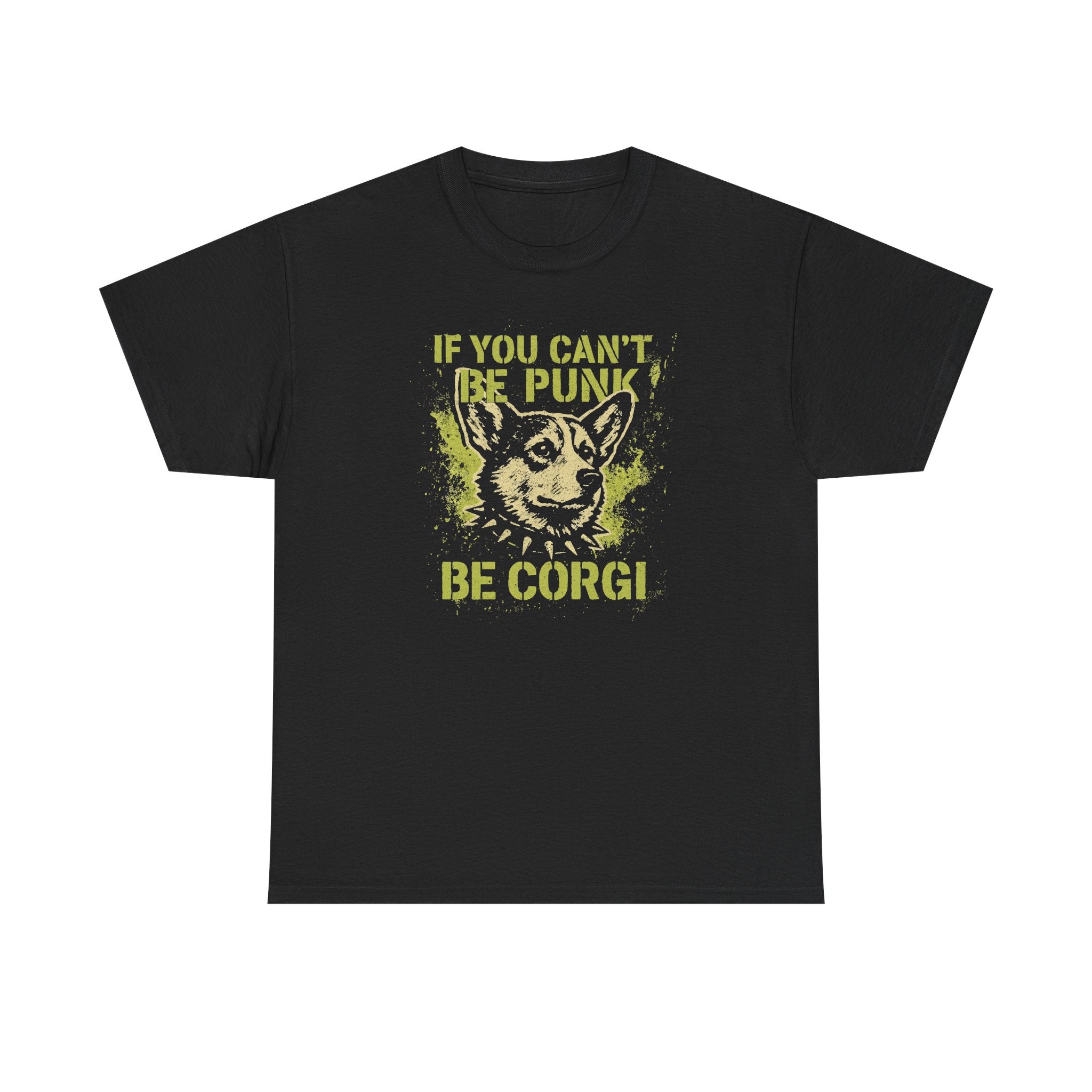 If You Can't Be Punk Be Corgi Corgi Art Design T-Shirt