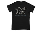Slow Down Enjoy Walks Dog Graphic T-Shirt