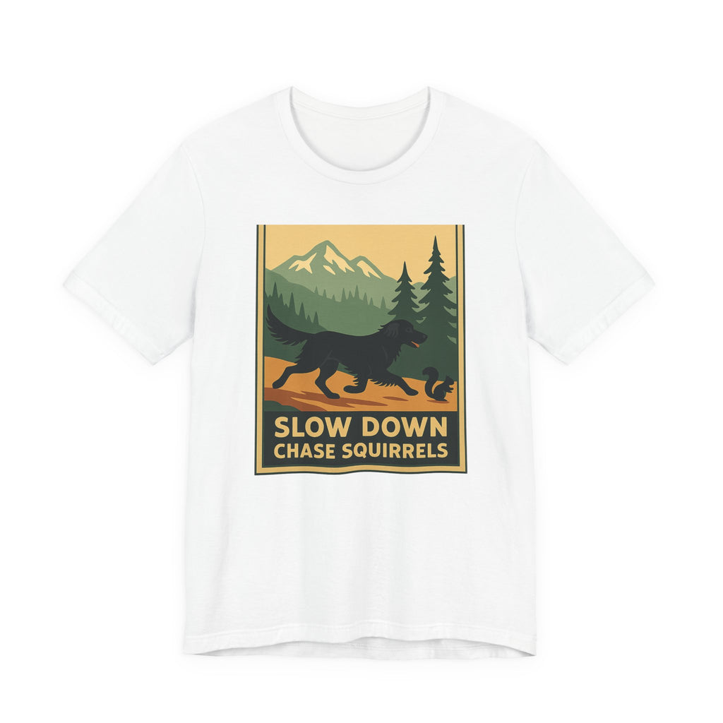 Flat-Coat Chase Squirrels Tee