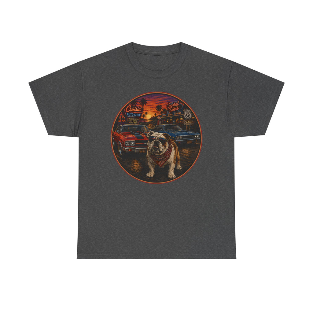 Cruisin' Coastal Bulldog Graphic T-Shirt