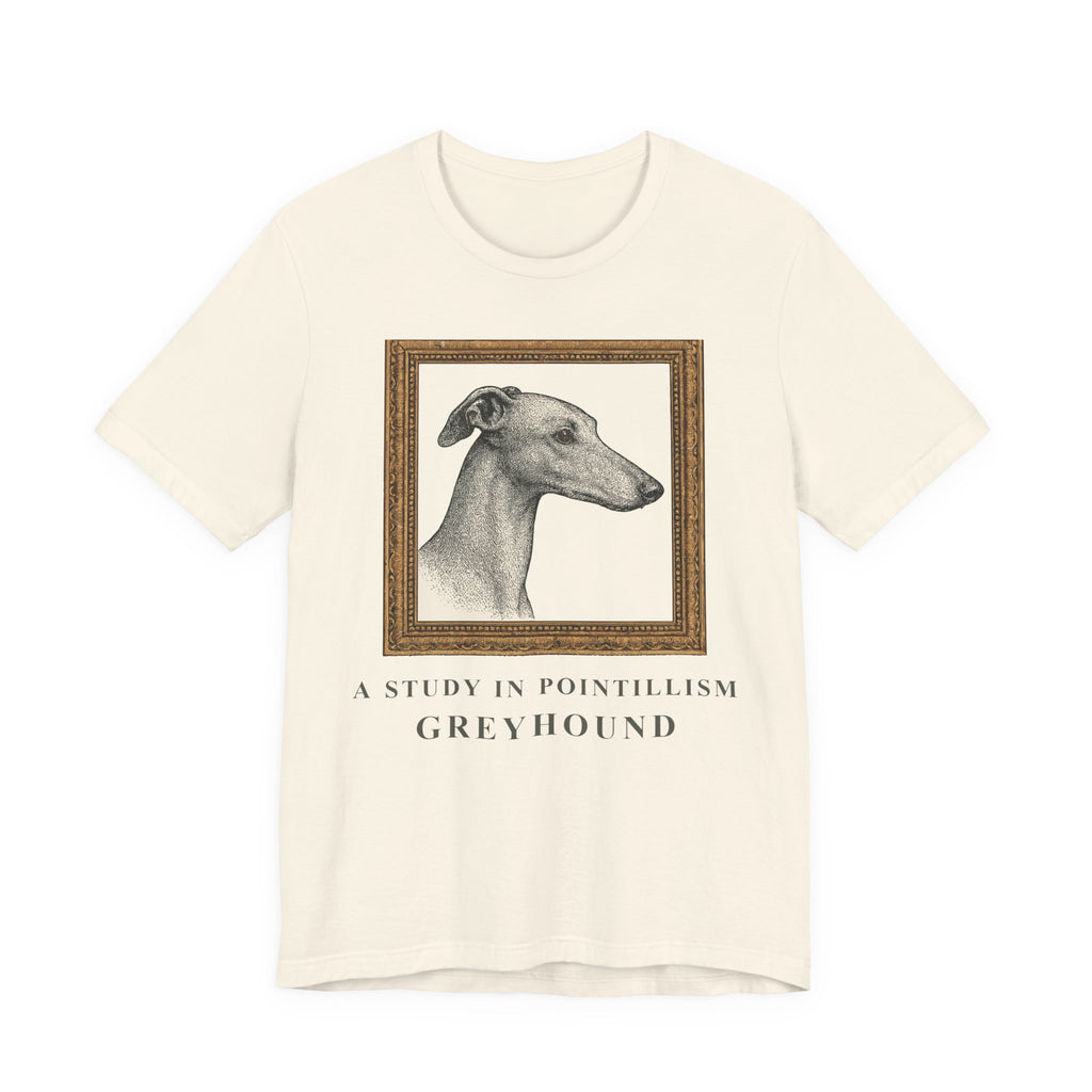 Greyhound A Study in Pointillism Tee