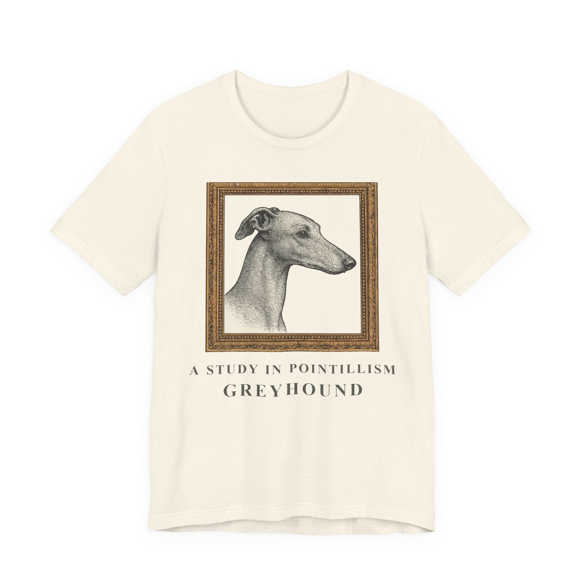 Greyhound A Study in Pointillism Tee