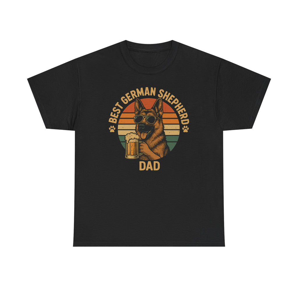 Best German Shepherd Dad Beer Lover Gift Funny T-Shirt