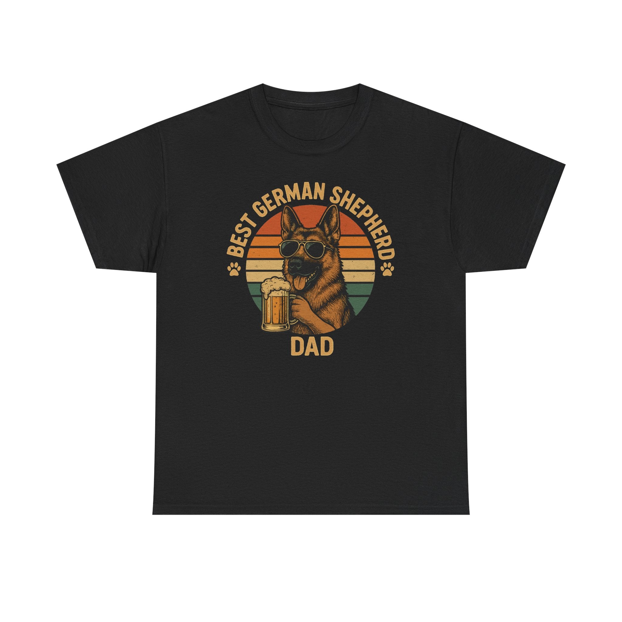 Best German Shepherd Dad Beer Lover Gift Funny T-Shirt