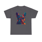 Geometric Colorful Frenchie Face T-Shirt