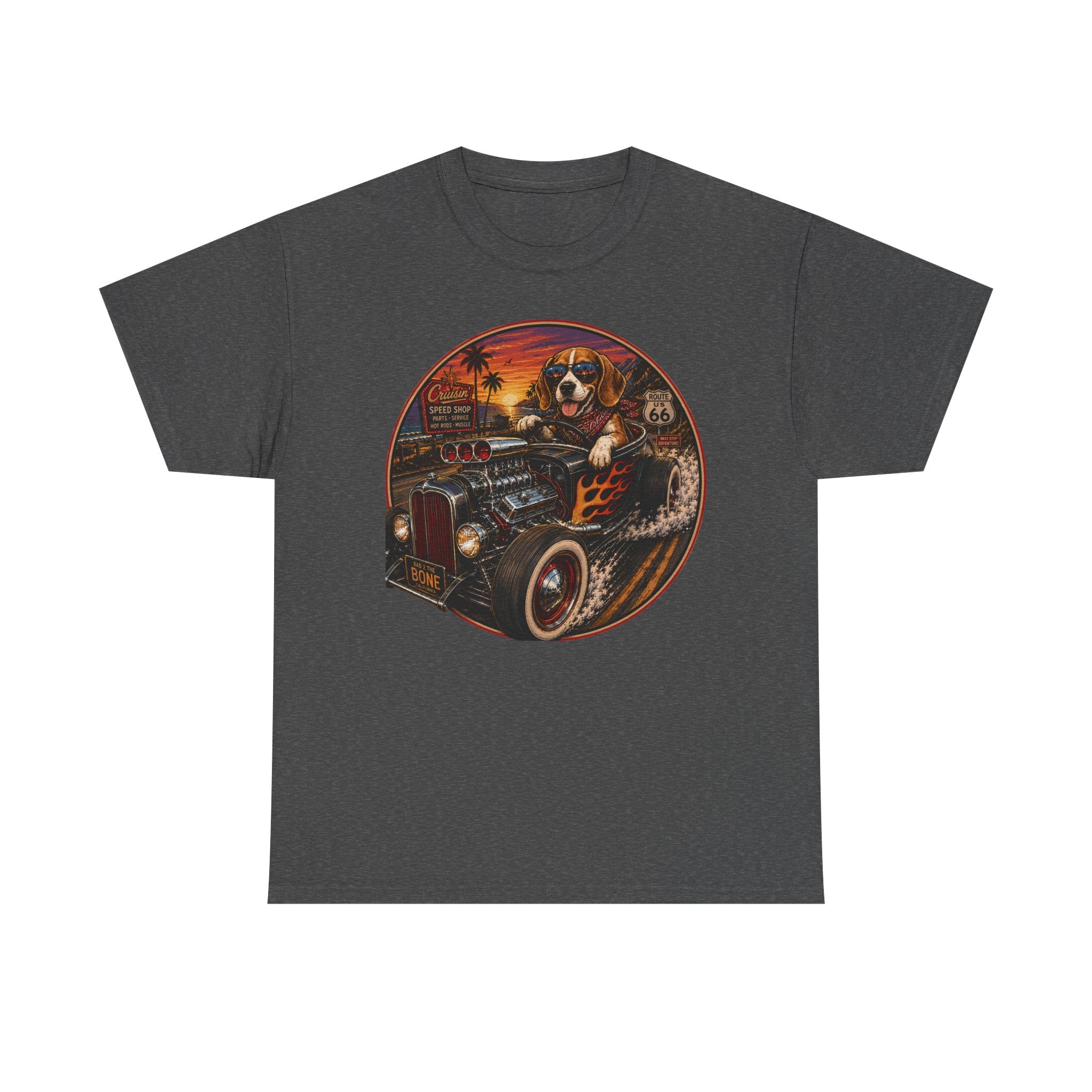 Cruisin' Beagle Hot Rod T-Shirt