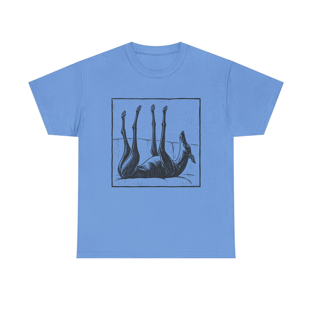 Upside Down Sleeping Greyhound T-Shirt