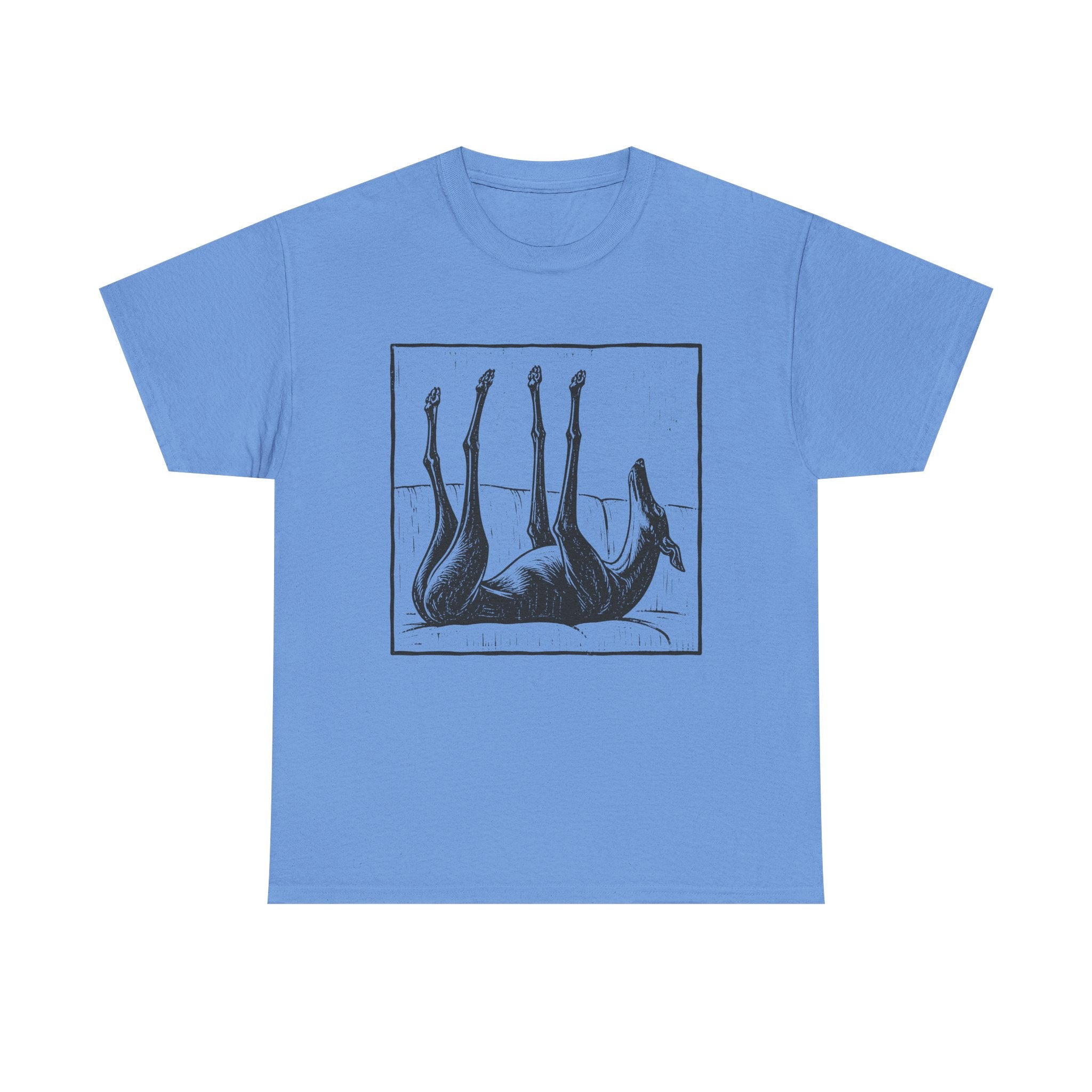 Upside Down Sleeping Greyhound T-Shirt
