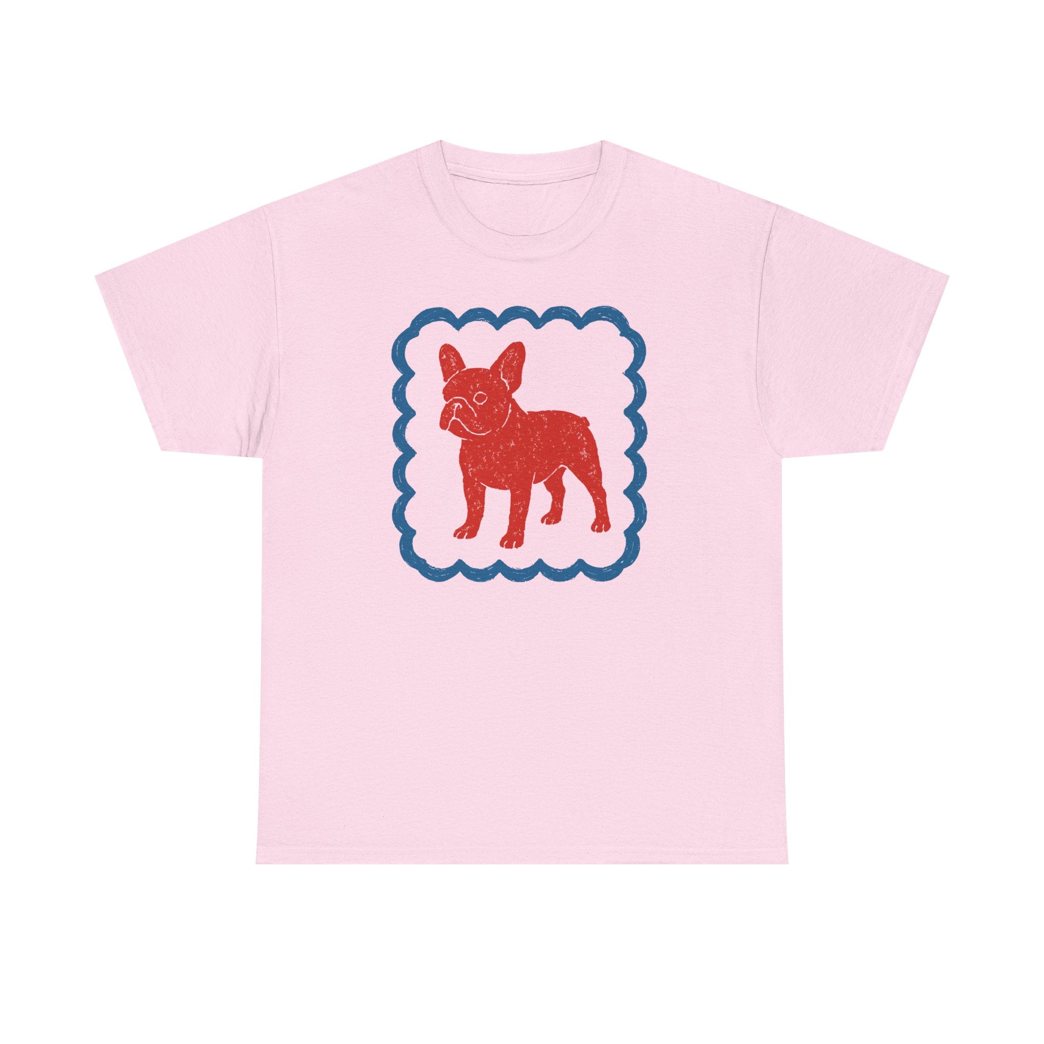French Bulldog in Decorative Border Graphic Design T-Shirt