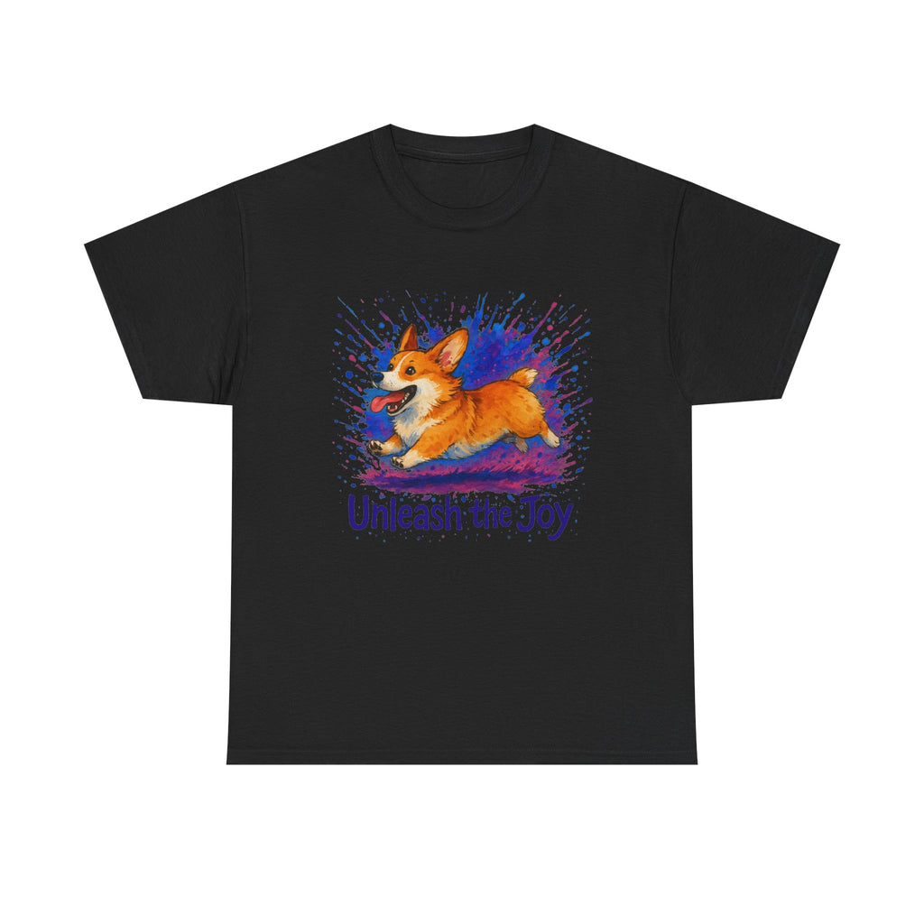 Unleash the Joy Playful Corgi Illustration T-Shirts