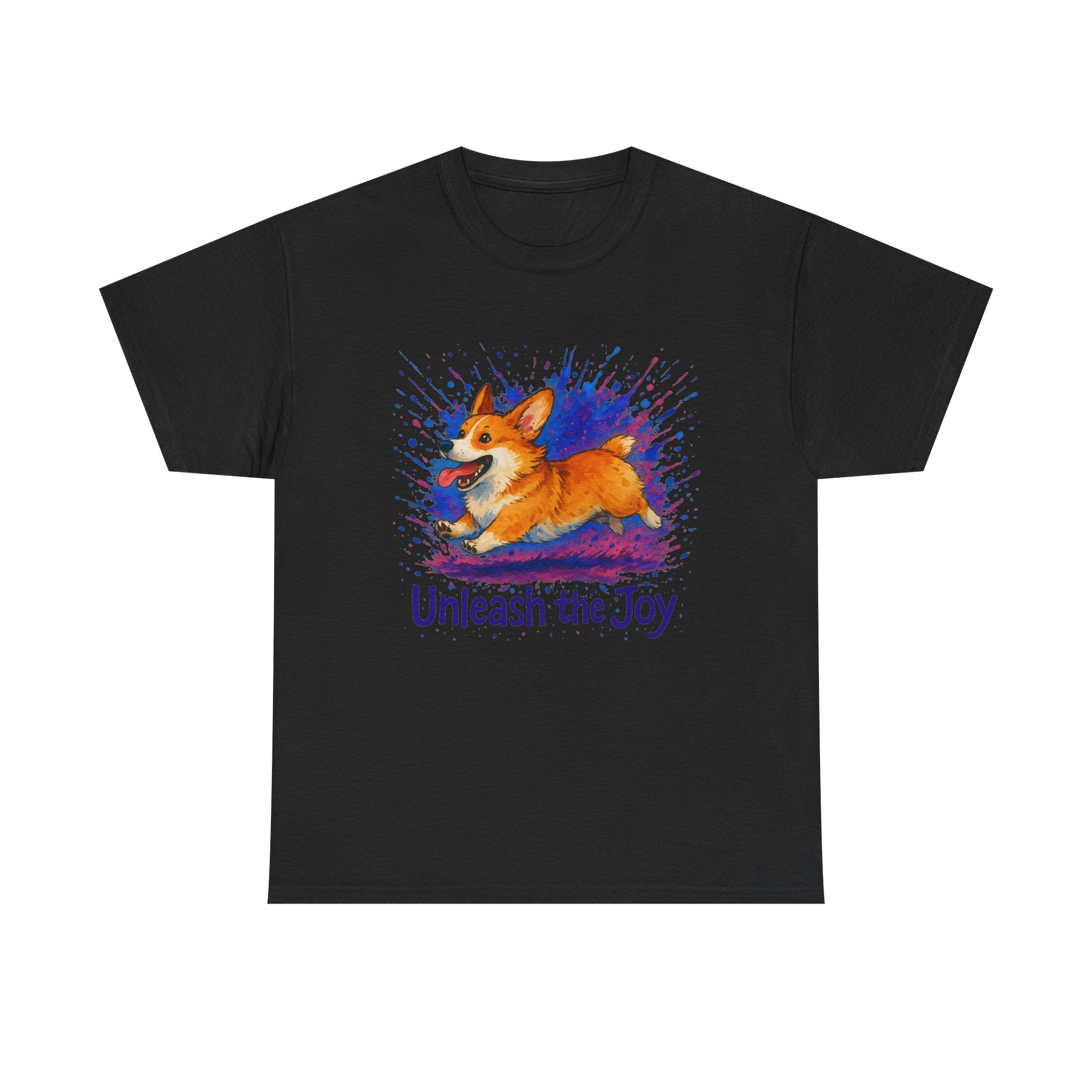 Unleash the Joy Playful Corgi Illustration T-Shirts