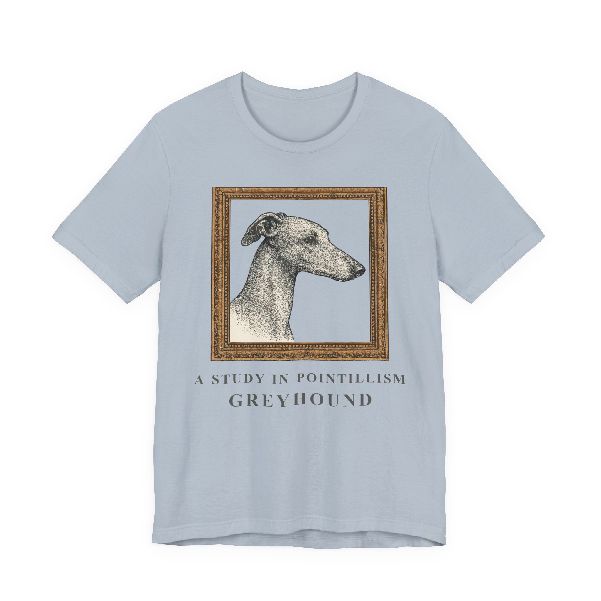 Greyhound A Study in Pointillism Tee