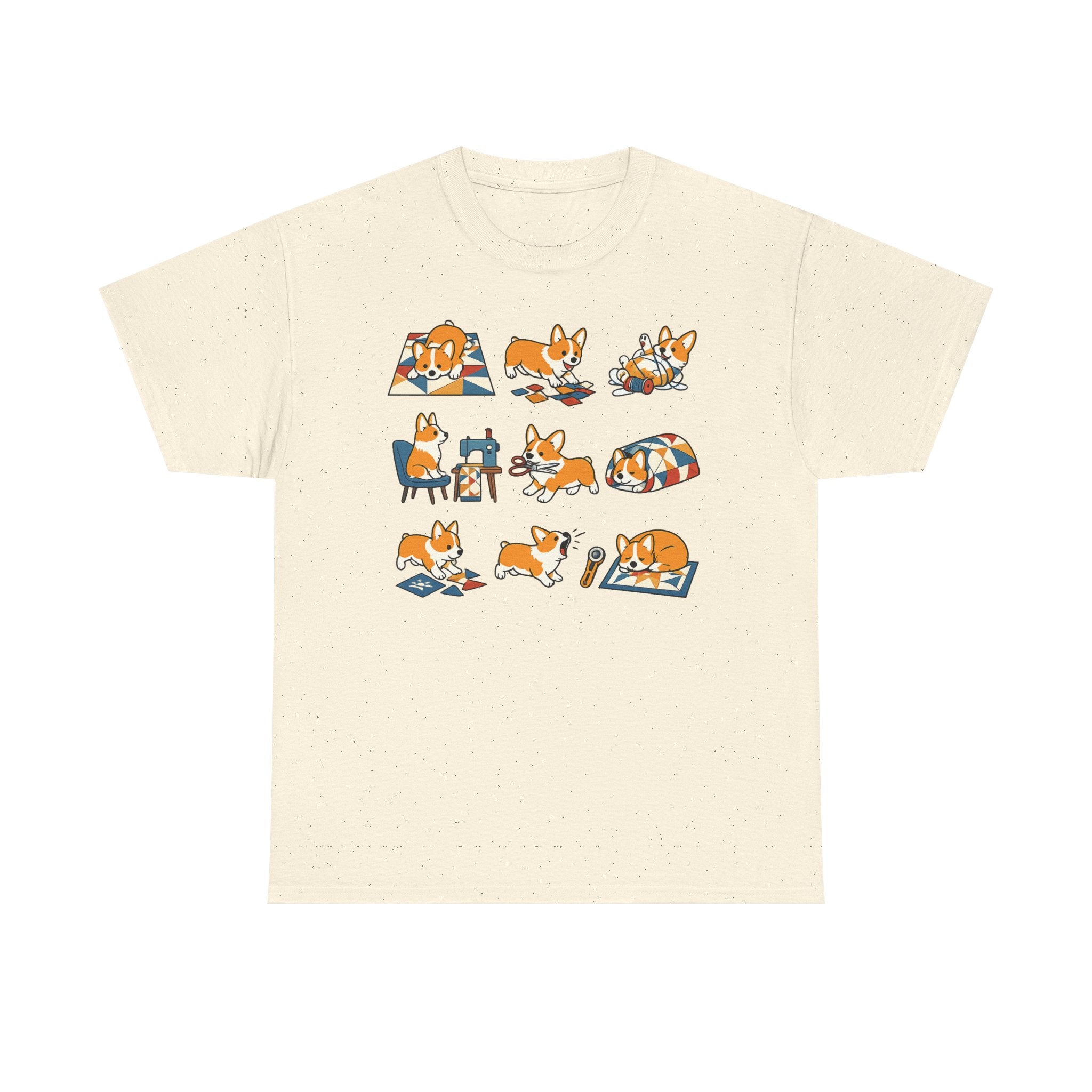 Whimsical Corgi Quilter's Chronicle T-Shirt
