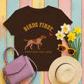 Birds First German Shorthaired Pointer T-Shirt in Dark Chocolate