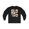 Sweet Dachshund Moments Long Sleeve Tee in Black