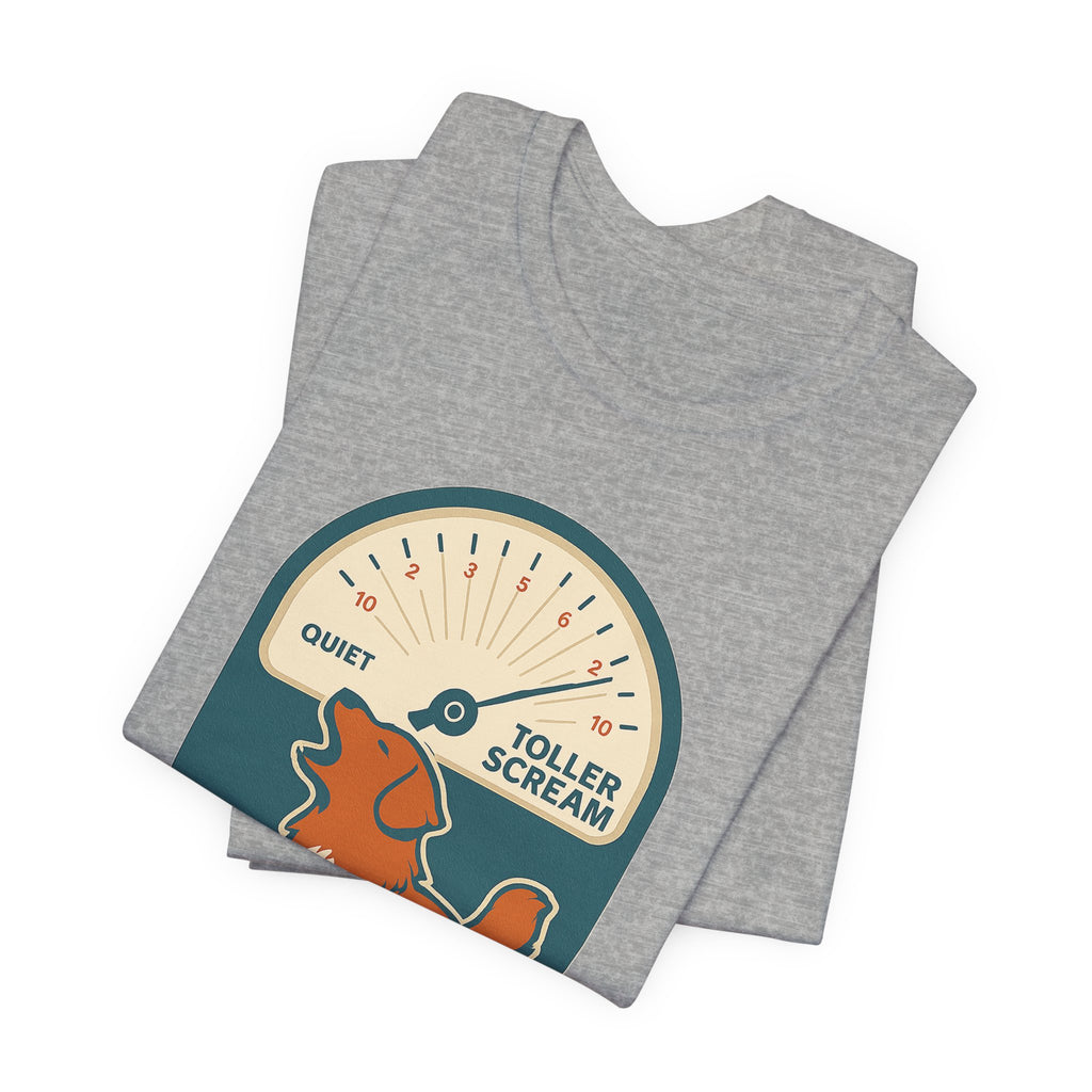 Nova Scotia Duck Tolling Retriever Scream Decibel Meter Tee