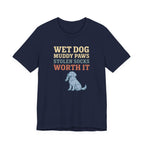 Flat-Coat Wet Dog Muddy Paws Tee