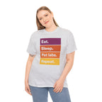 Eat Sleep Pet Labs Repeat Colorblock Text