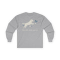 Stay Wild Labrador Long Sleeve Tee in Sport Grey