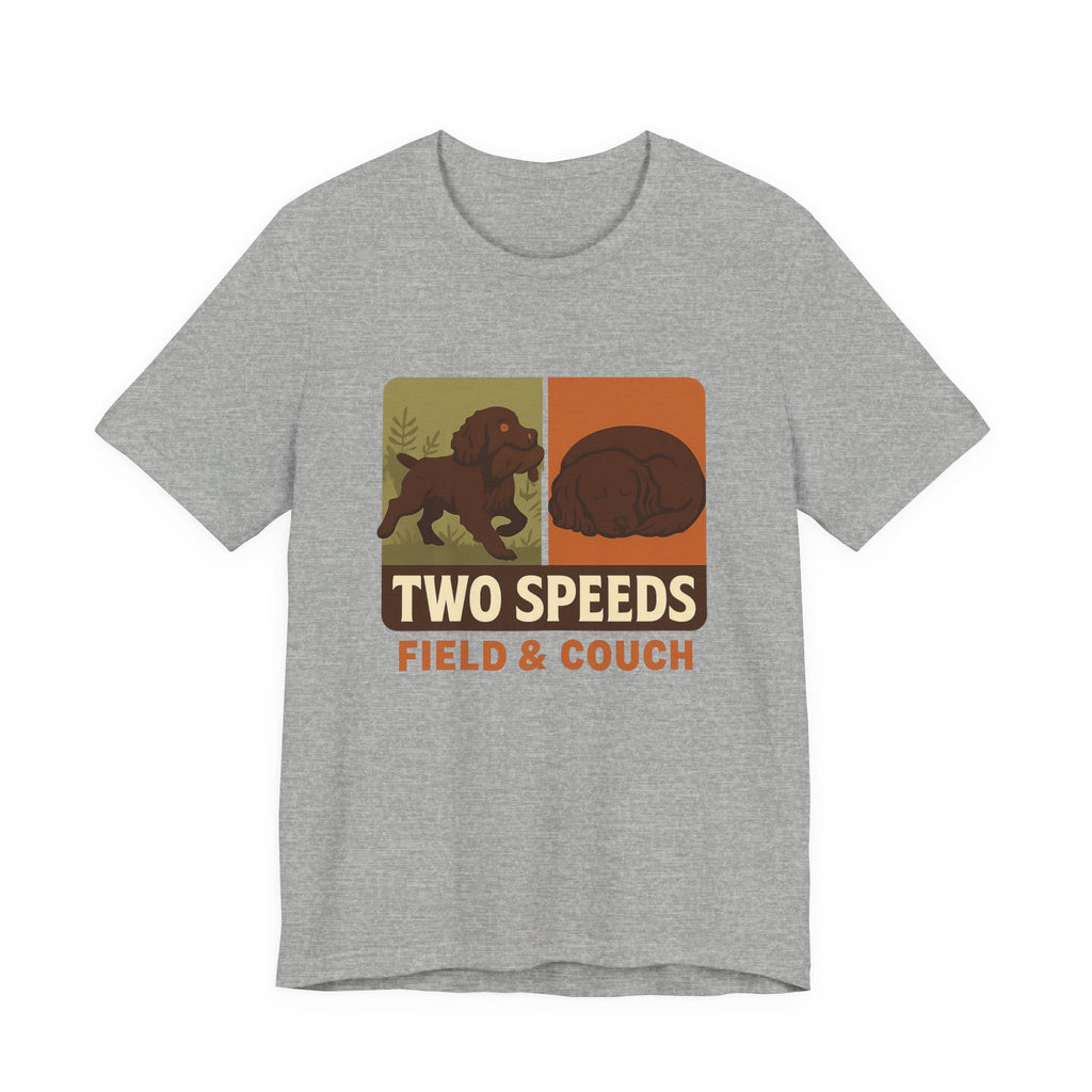 Boykin Spaniel Two Speeds Field and Couch Tee