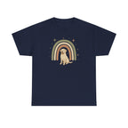 Labrador Retriever With Rainbow Graphic Novelty T-Shirt