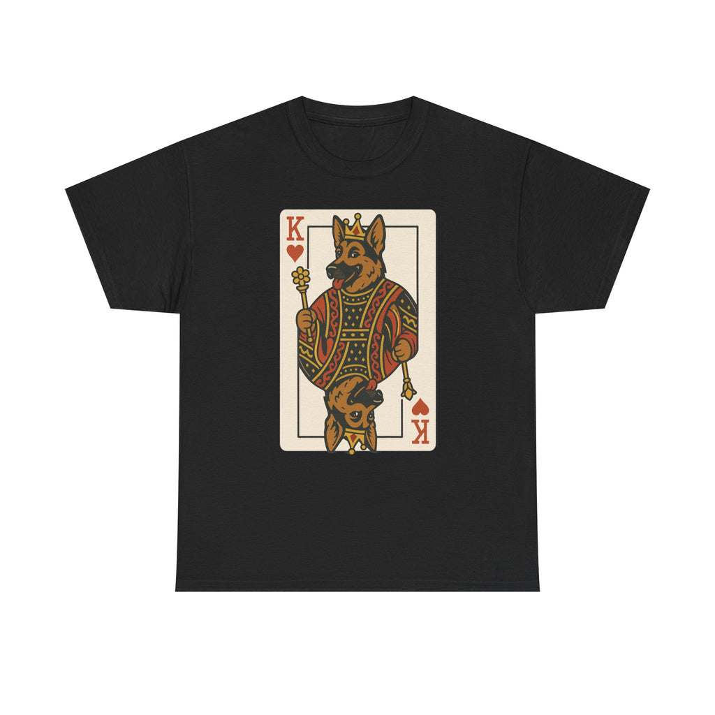 King German Shepherd Playing Card Game Design T-Shirt