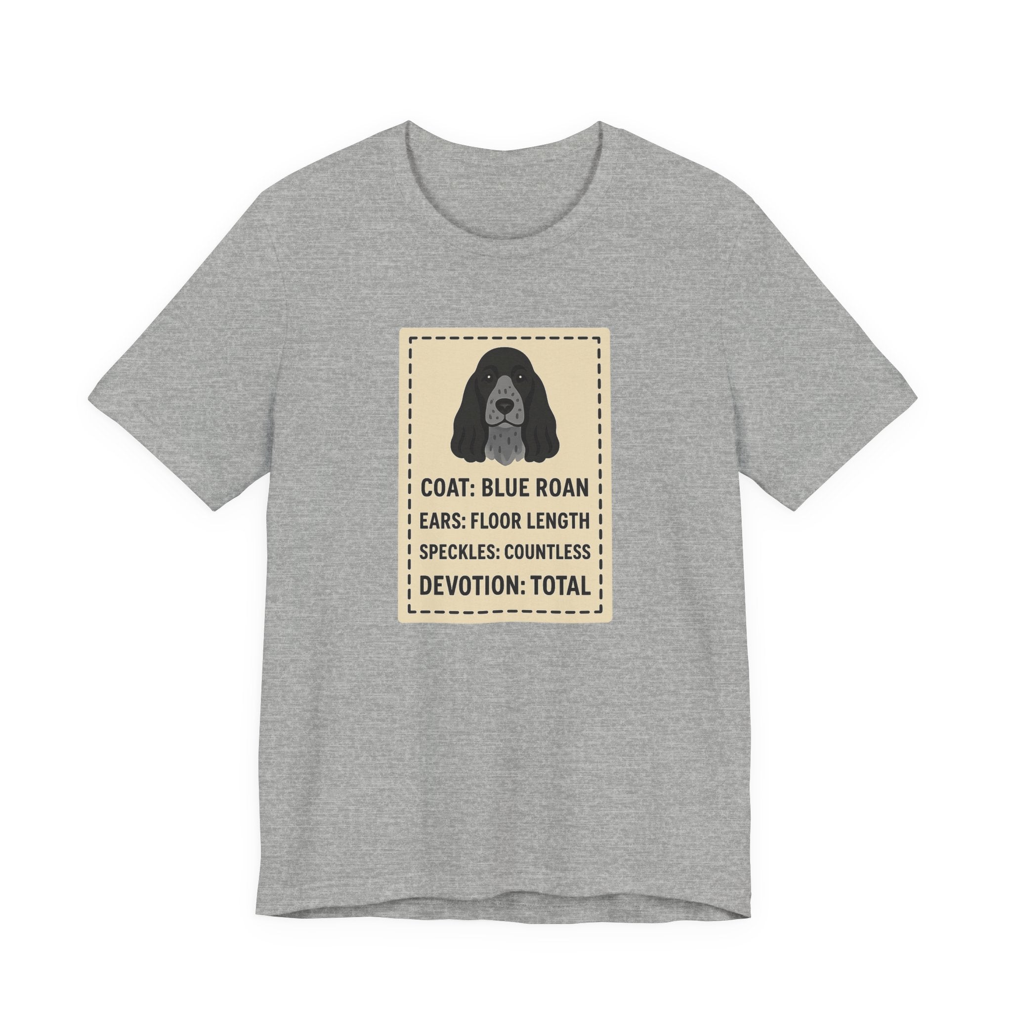 English Cocker Blue Roan Coat Tee