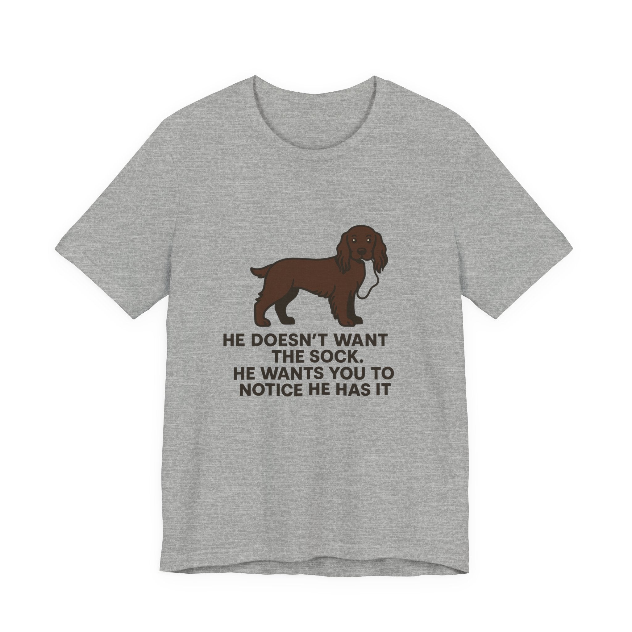 Field Spaniel He Doesn't Want The Sock Tee