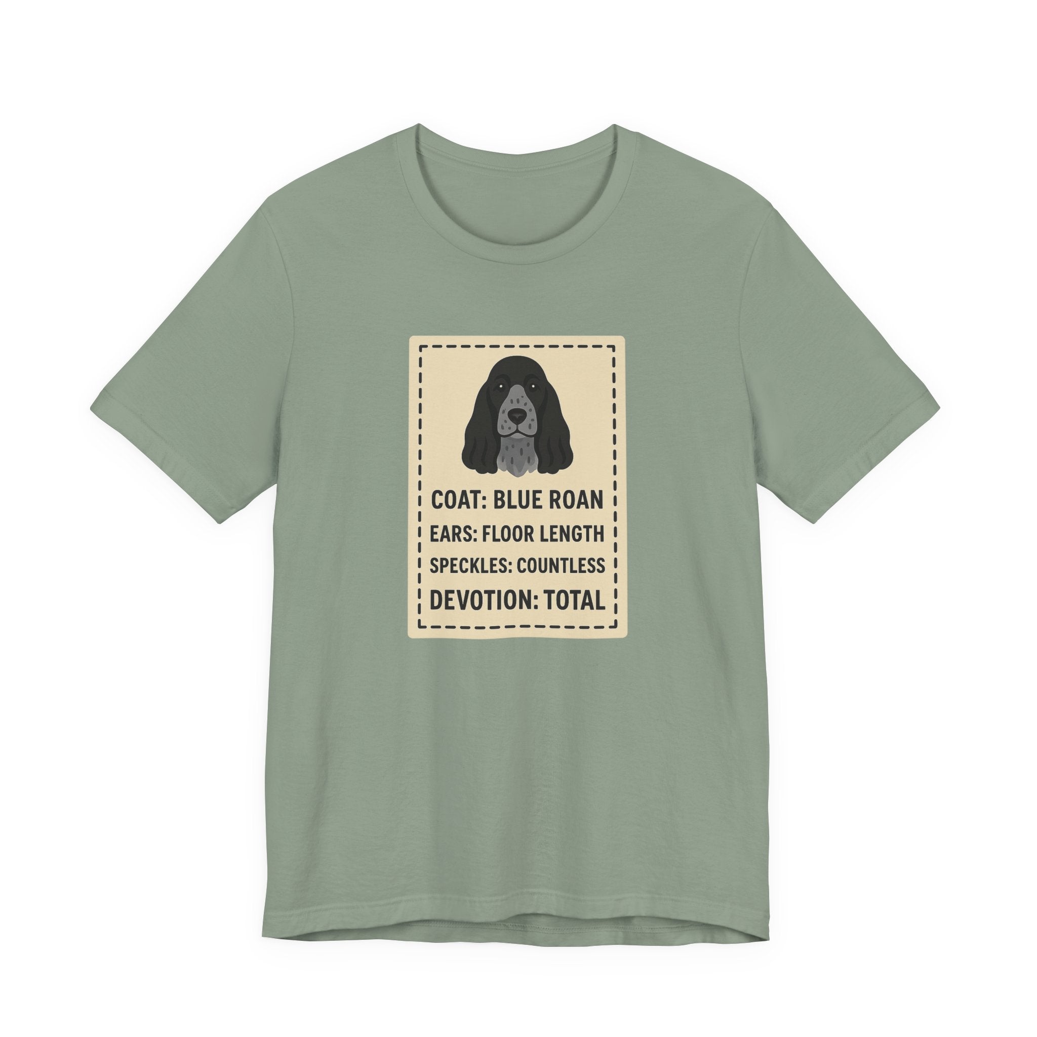 English Cocker Blue Roan Coat Tee