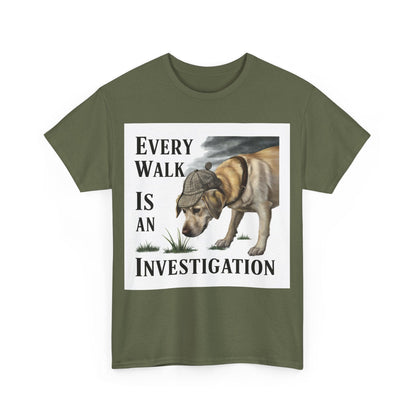 Every Walk is an Investigation Yellow Lab T-Shirt T-Shirt