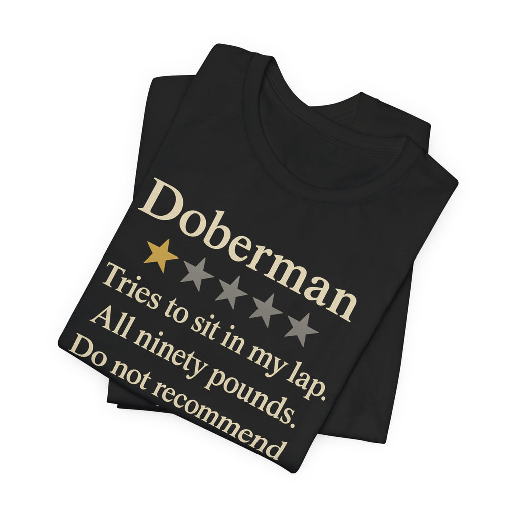 Doberman One-Star Review Tee