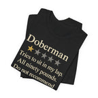 Doberman One-Star Review Tee