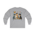 Retro Australian Shepherd Long Sleeve Tee in Sport Grey