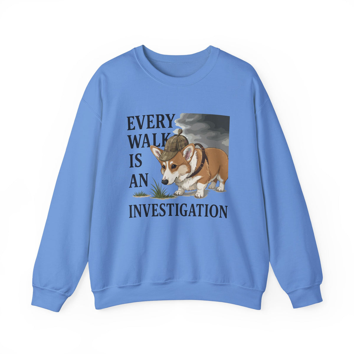 Every Walk Corgi Dog Detective Sweatshirt