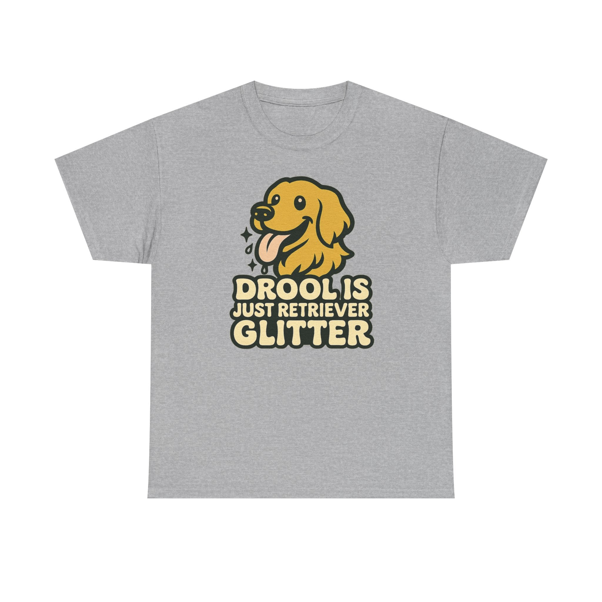 Drool Is Just Retriever Glitter T-Shirt