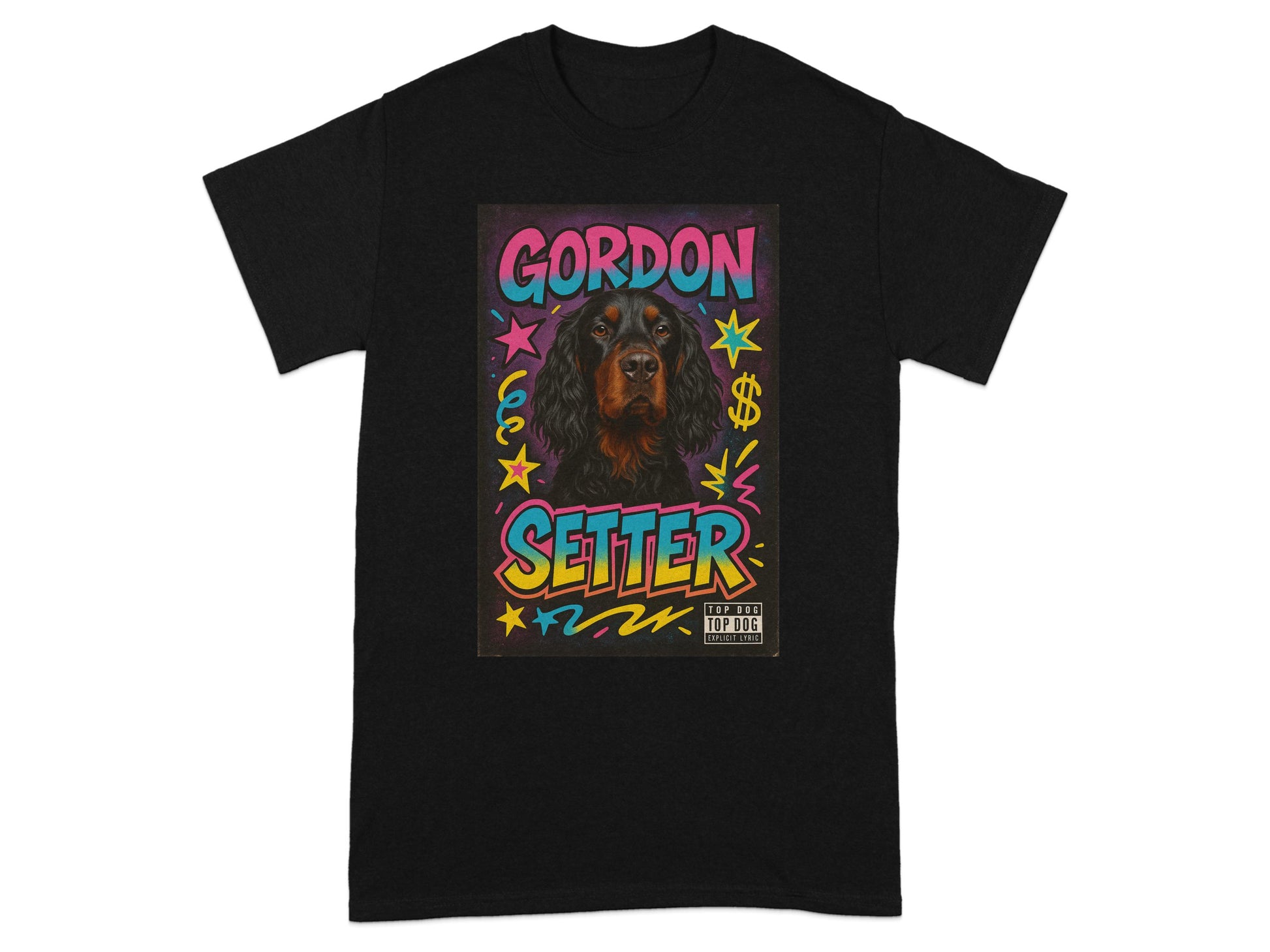 Colorful Retro Gordon Setter Graphic T-Shirt product type