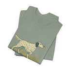 English Setter Points at Butterflies Tee