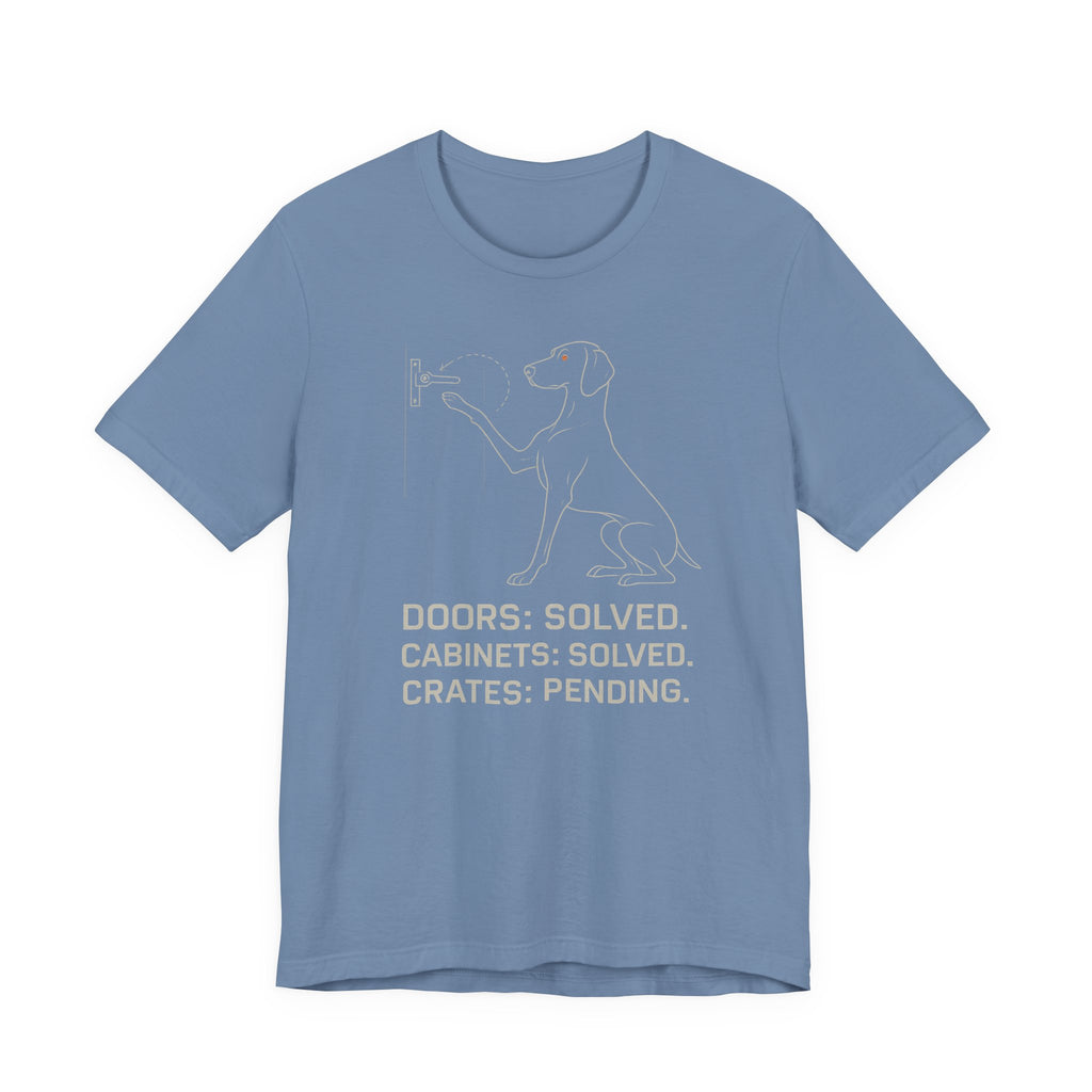 Weimaraner Doors Solved Tee