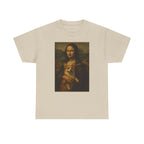 Mona Lisa and Corgi Fine Art Portrait Funny Meme T-Shirt