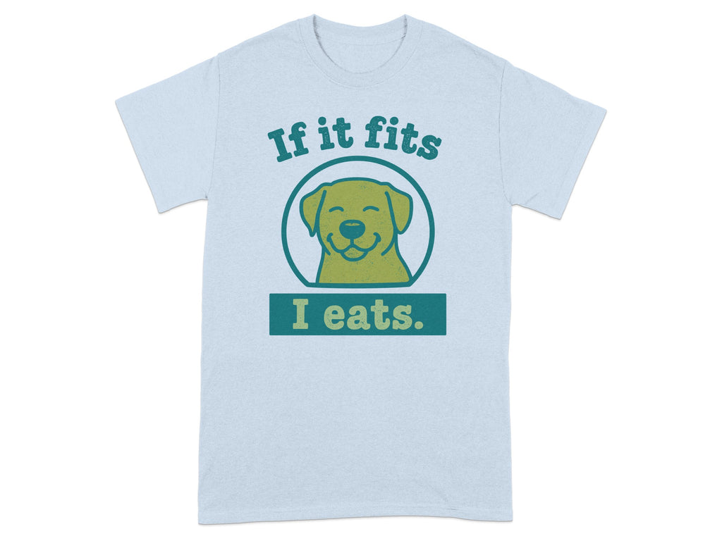 If It Fits I Eats Dog Print Graphic Tee