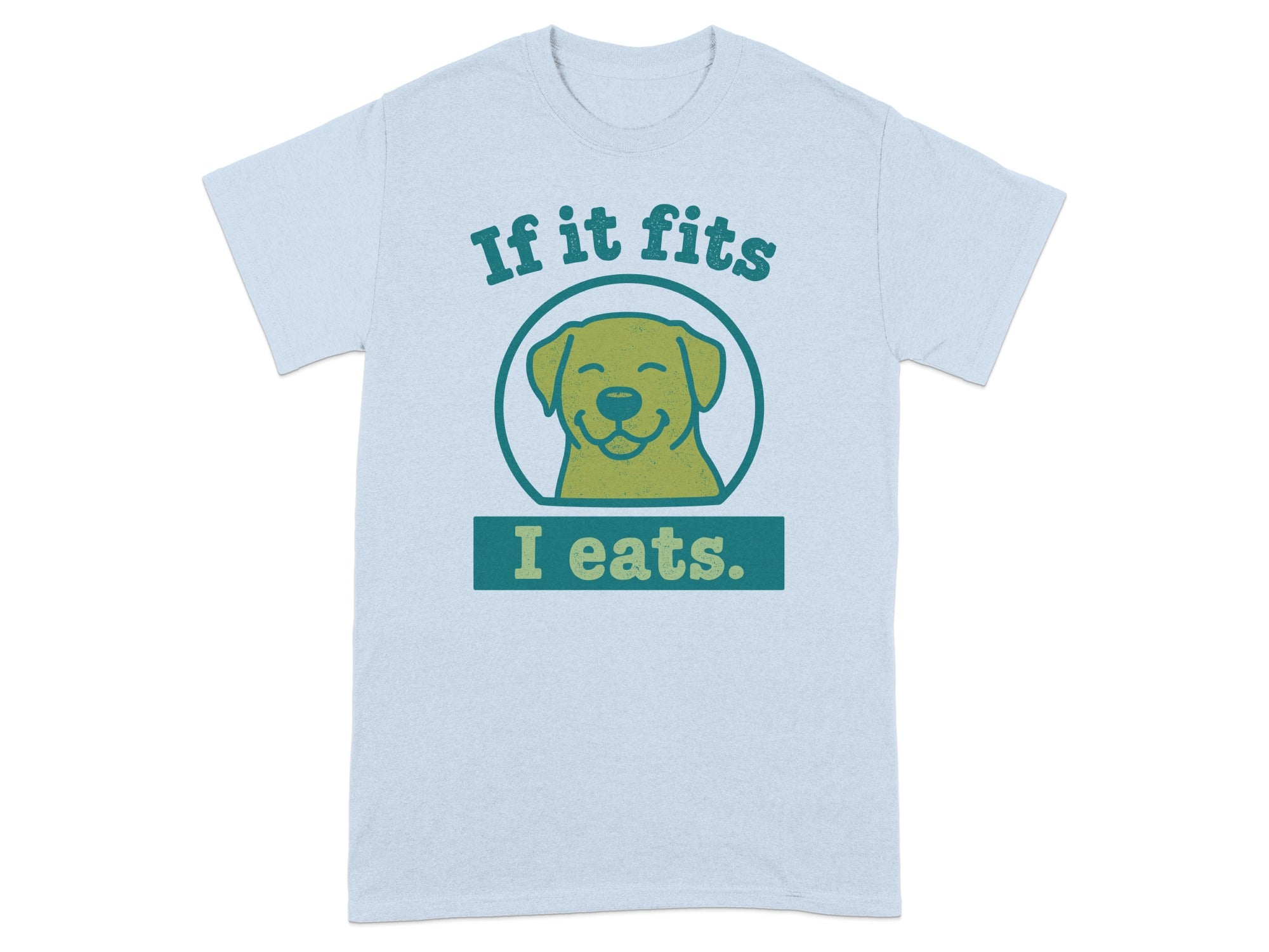If It Fits I Eats Dog Print Graphic Tee