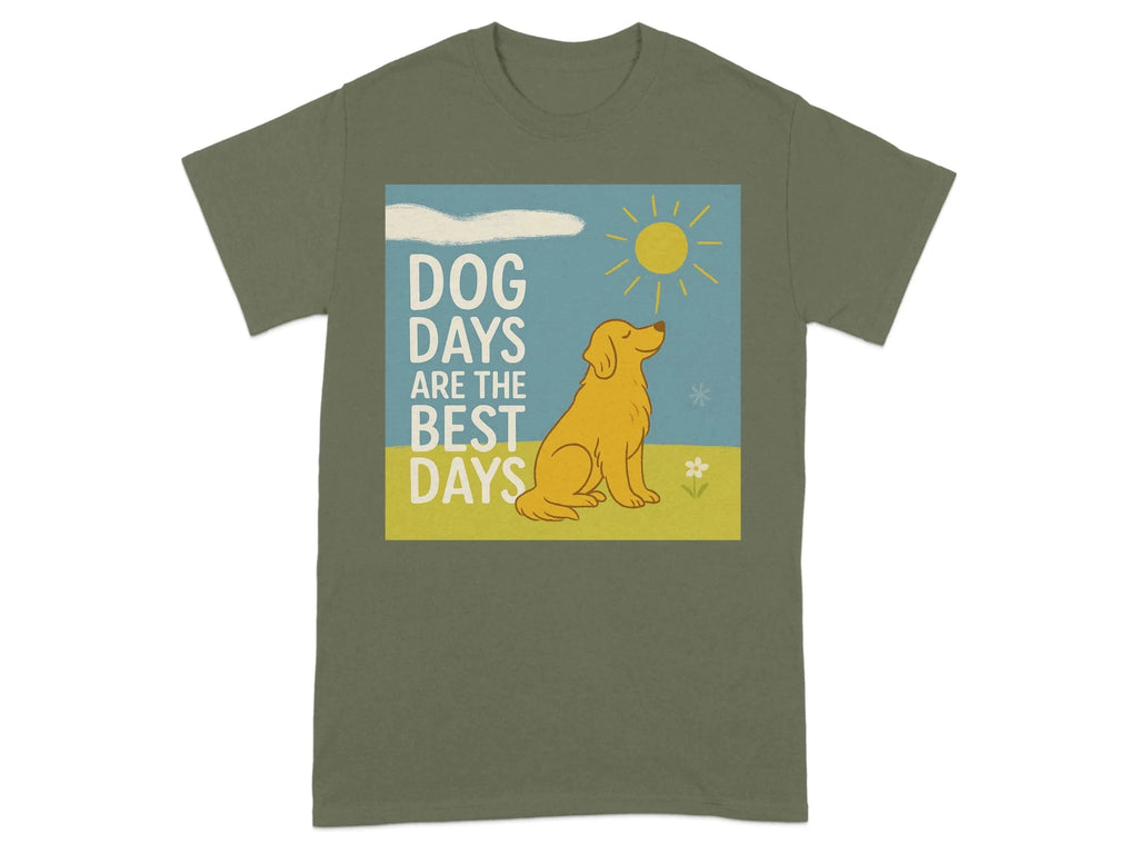 Dog Days Are The Best Days With Golden Retriever T-Shirt T-shirt
