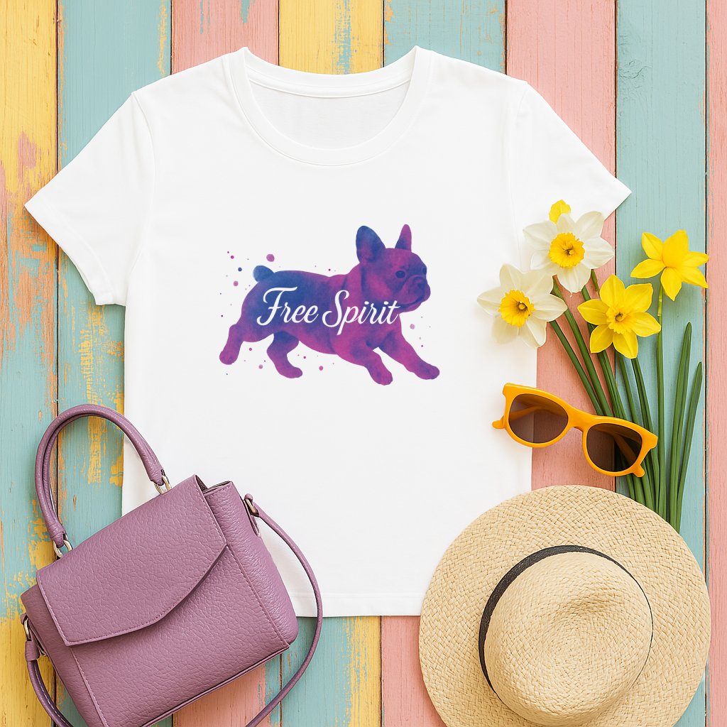 Free Spirit Bulldog Print Shirt bold product type