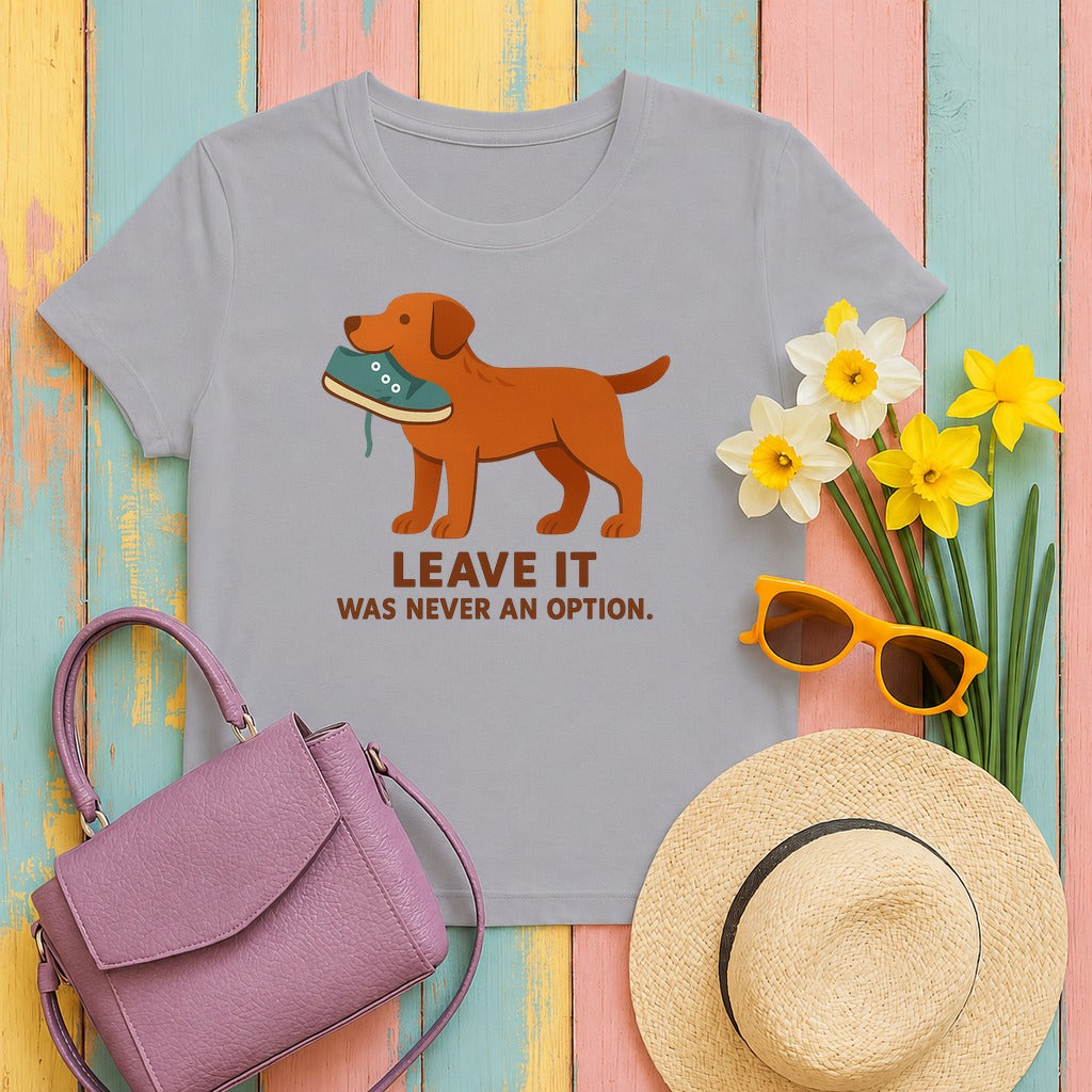 Sedge Chesapeake Bay Retriever Leave It Tee in Athletic Heather