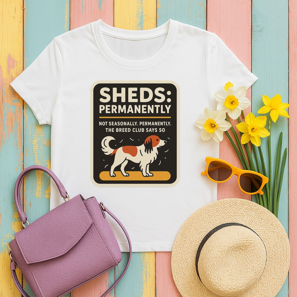Kooikerhondje Sheds Permanently Tee