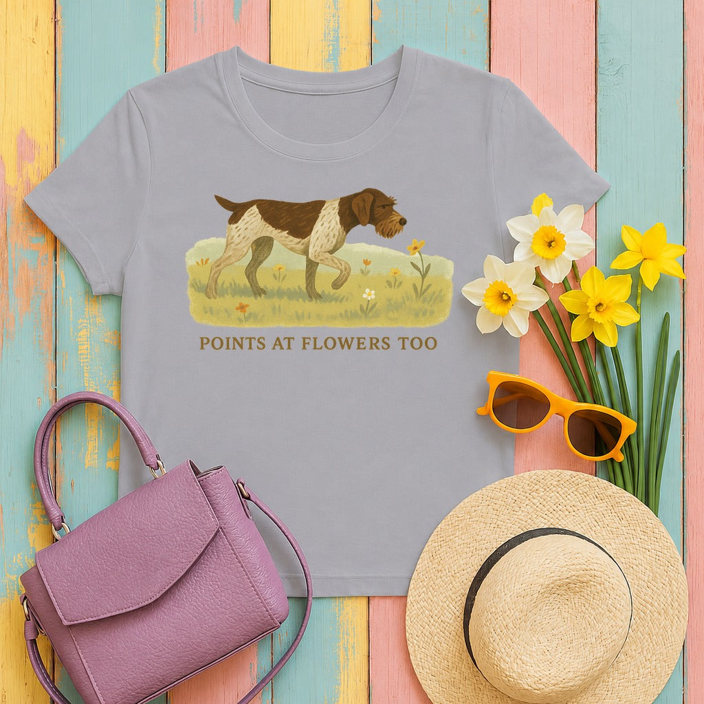 GWP Points at Flowers Too Tee in Athletic Heather