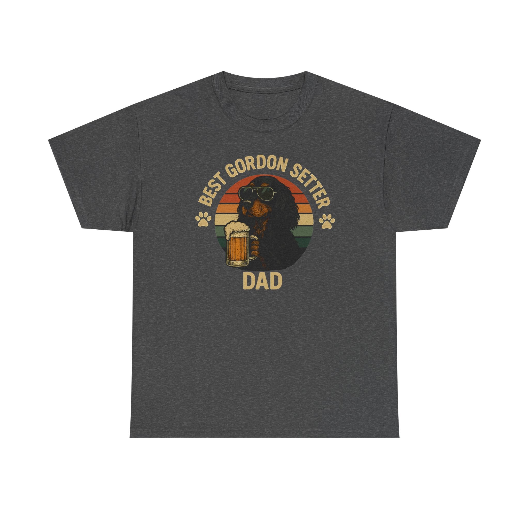 Best Gordon Setter Dad with Beer Graphic T-Shirt