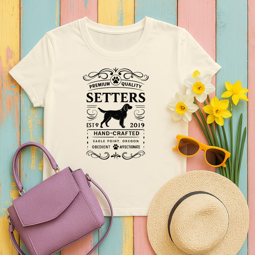 Premium Quality Setters Hand-Crafted T-Shirt in Natural
