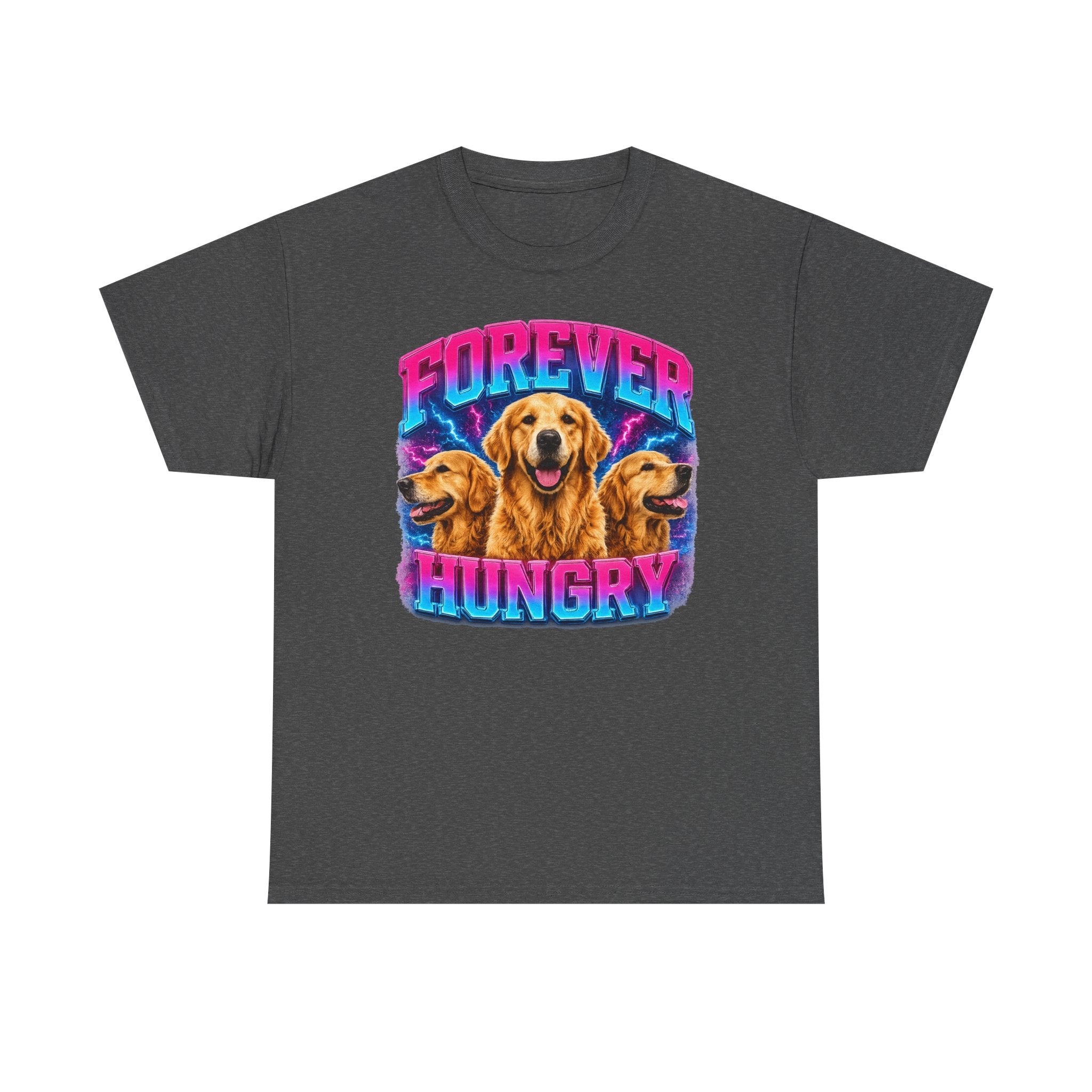 Forever Hungry Golden Retriever Graphic T-shirt