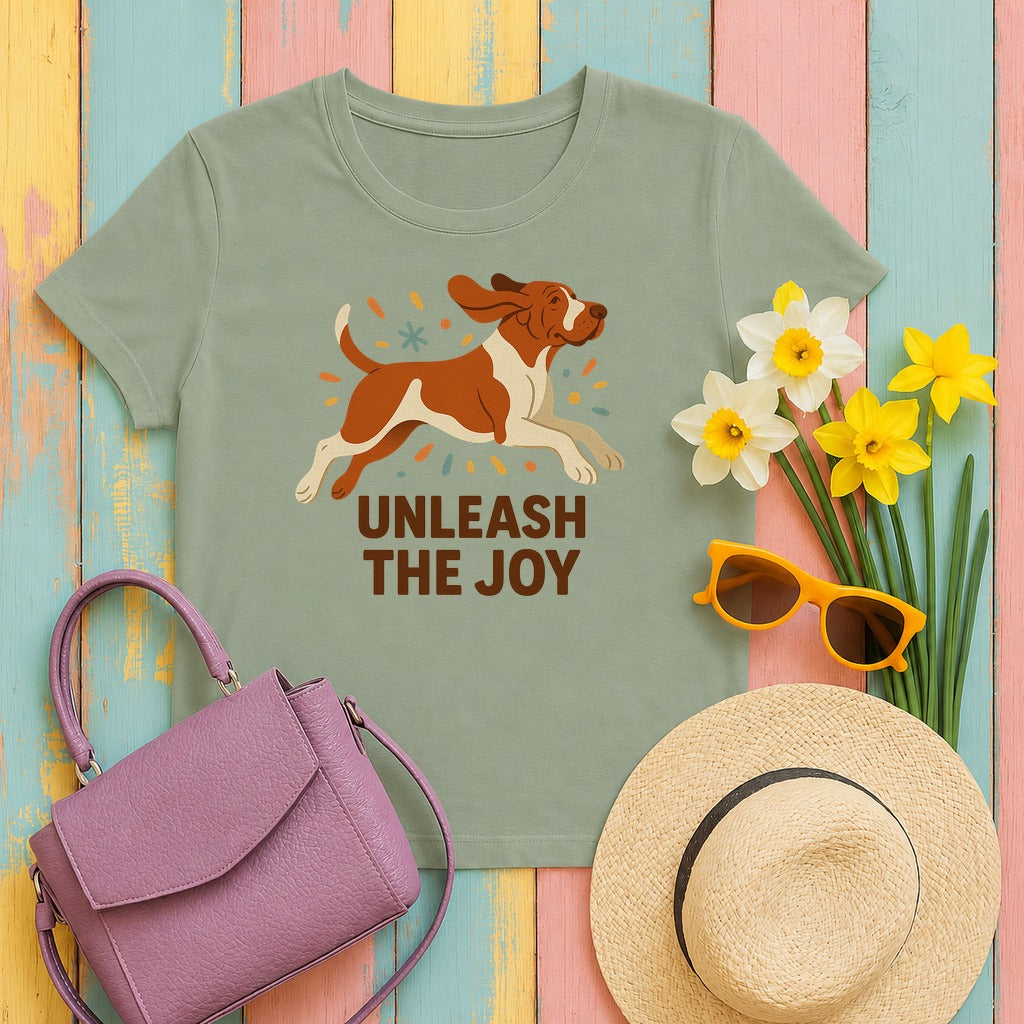 Bracco Italiano Unleash the Joy Tee in Sage